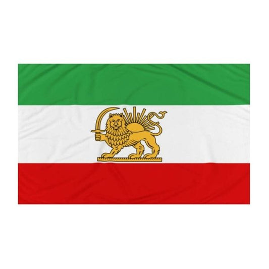 small lion and king flag
