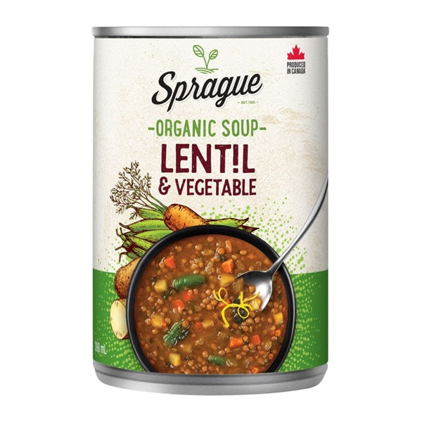 Sprague Organic Lentil Soup, 398ml