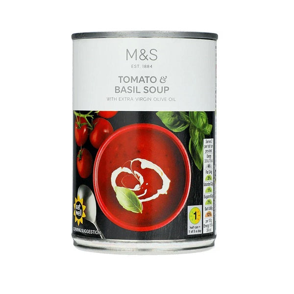 M&S Tomato & Basil Soup, 400gr