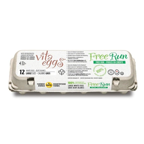 vita eggs free run 12 large