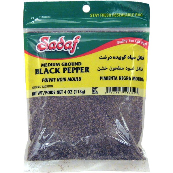 Sadaf Black Pepper Medium Ground 4 oz