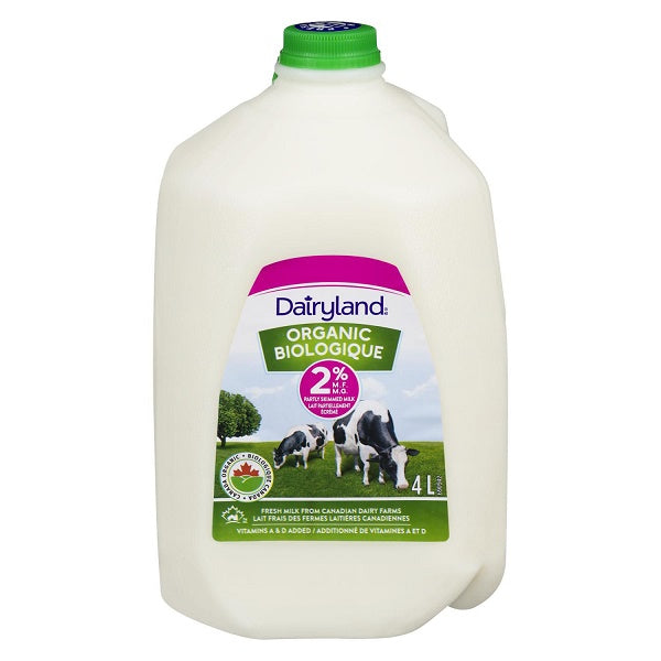 Dairyland 2% Organic Partly Skimmed Milk 4L