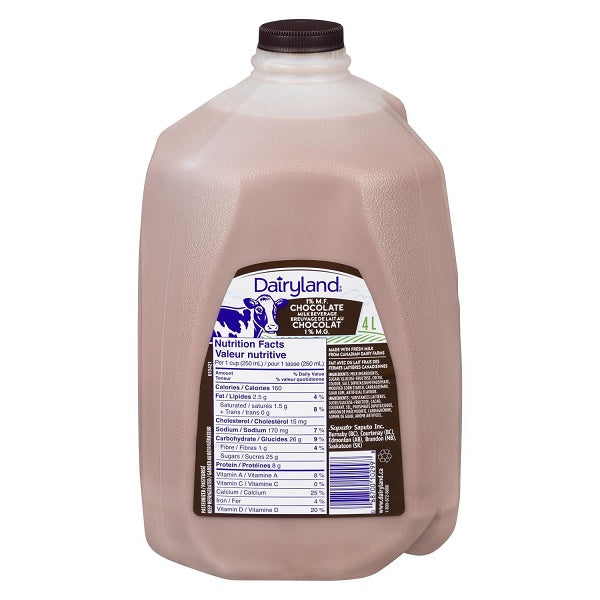 Dairyland 1% Partly Skimmed Chocolate Milk 4L