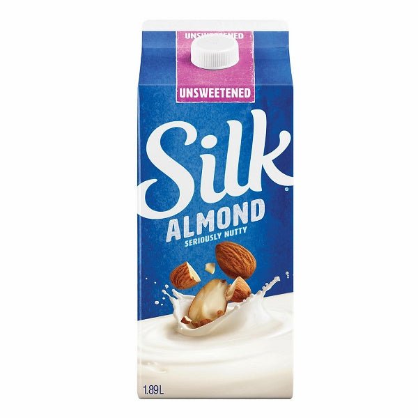 Silk Almond Beverage, Unsweetened Original, Dairy Free, 1.89L