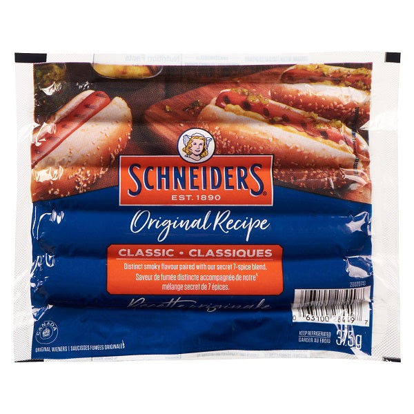 Schneiders Classic Hot Dogs  375 Gr