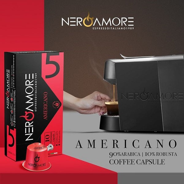 Nero Amore Americano Coffee Capsule, No 5, 10 Ct.