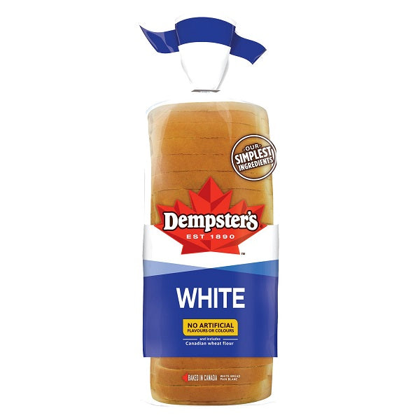 Dempster's 100% White Bread, 570 Gr
