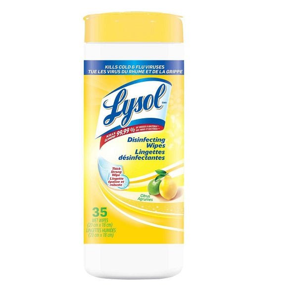 Lysol Disinfecting Surface Wipes, Citrus, 35 Wipes, Disinfectant, Cleaning, Sanitizing