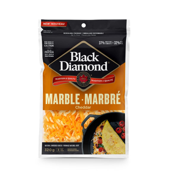 Black Diamond Marble Shredded Cheese 320 g