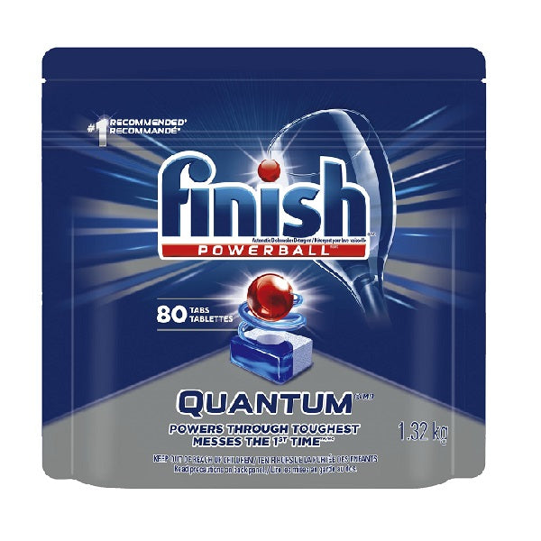 Finish Dishwasher Detergent, Quantum Max, 80 Tablets