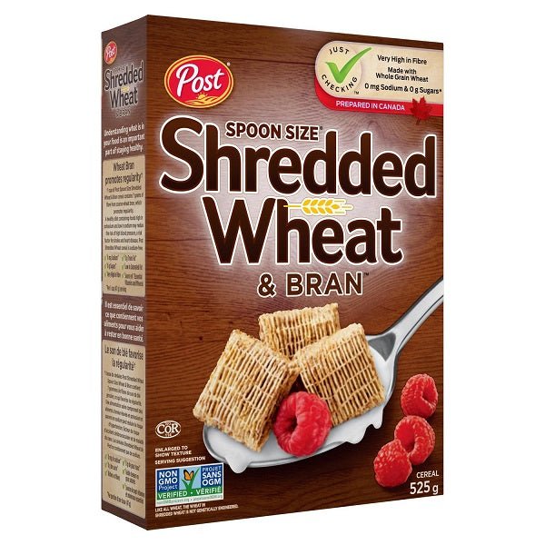 Post Spoon Size Shredded Wheat & Bran Cereal 525 g