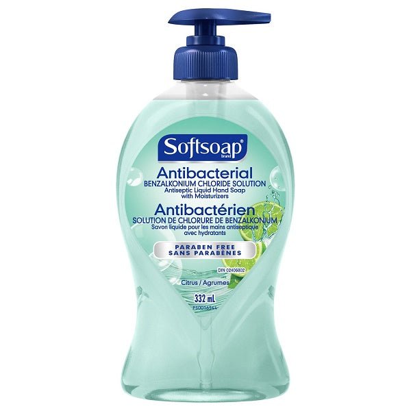 Softsoap Antibacterial Liquid Hand Soap Pump, Fresh Citrus - 332 ML