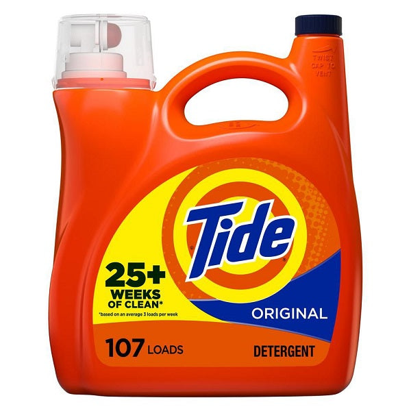 Tide Liquid Laundry Detergent, Original, HE Compatible 107 loads, 4.55 L