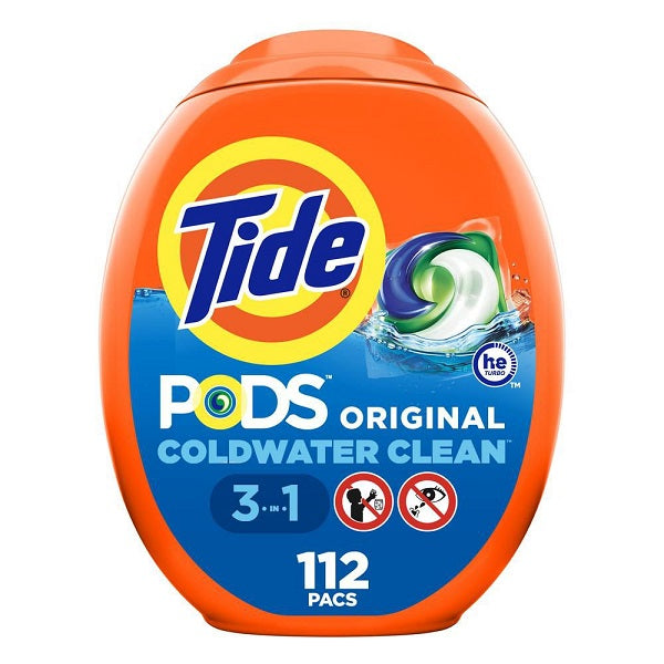 Tide PODS Laundry Detergent Original Scent , 112 Count