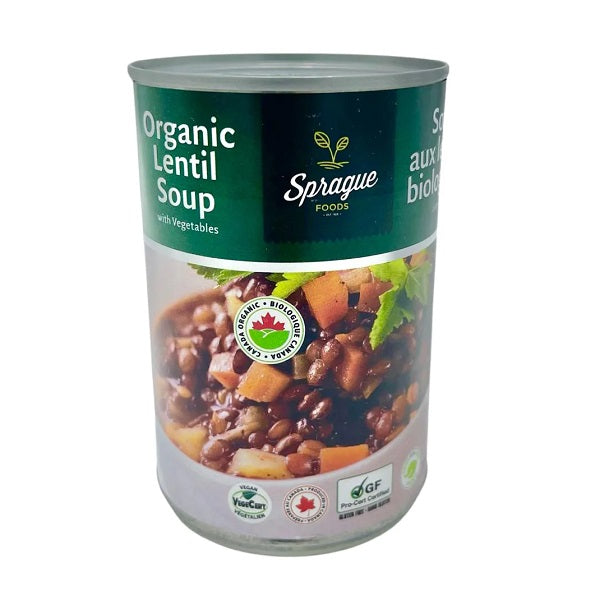 Sprague Organic Lentil Soup 398g