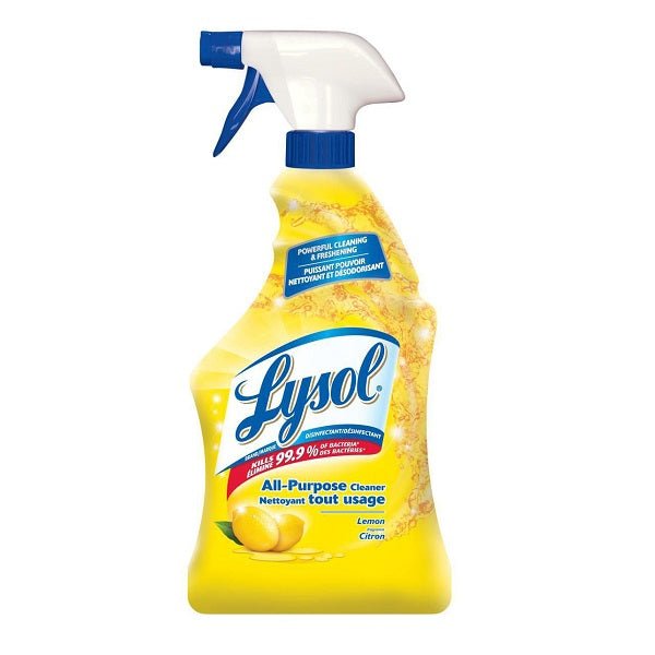 Lysol All Purpose Cleaner, Trigger, Lemon, Powerful Cleaning & Freshening 650 mL