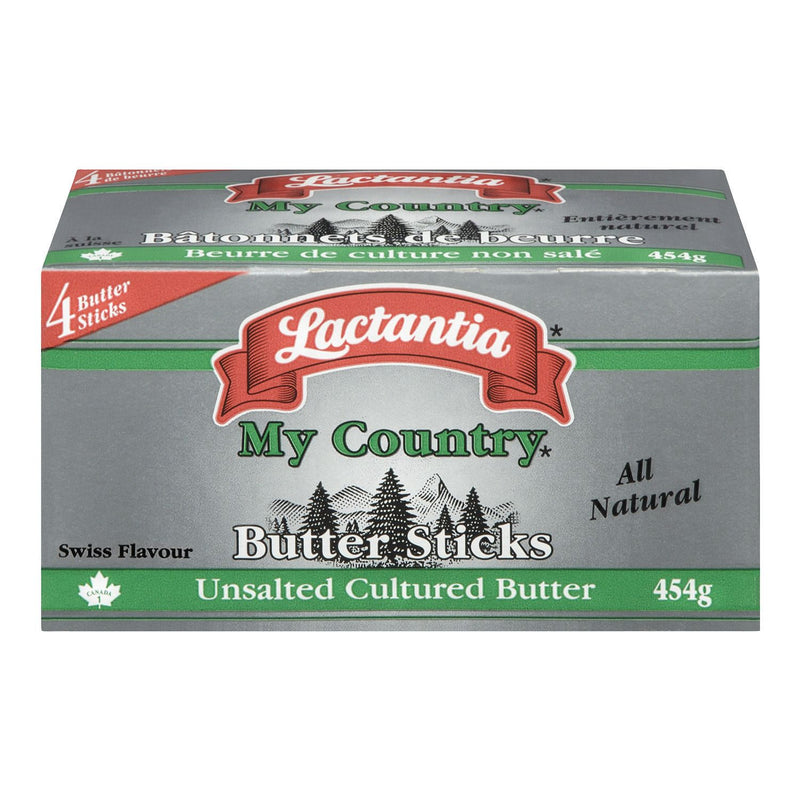 Lactantia My Country Swiss Flavour Unsalted Butter Sticks, 454gr