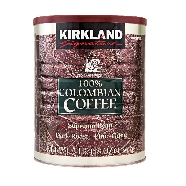 Kirkland Colombian Fine Grind Coffee (Dark Roast) 1.36 Kg