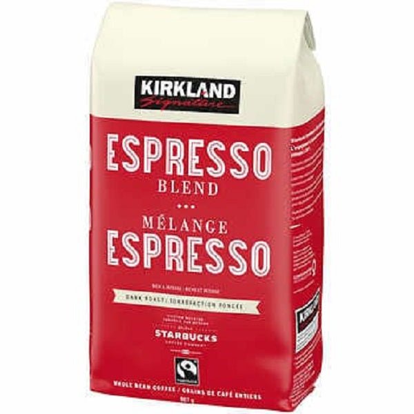 Kirkland Espresso Blend Bean Coffee (Dark Roast-Starbucks) 907 gr