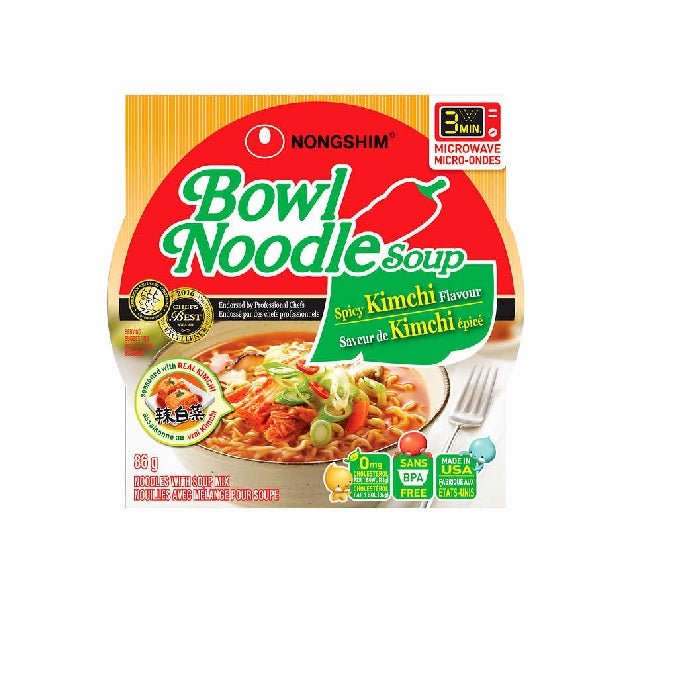 Nongshim Bowl Noodle - Spicy Kimchi Flavour, 86g