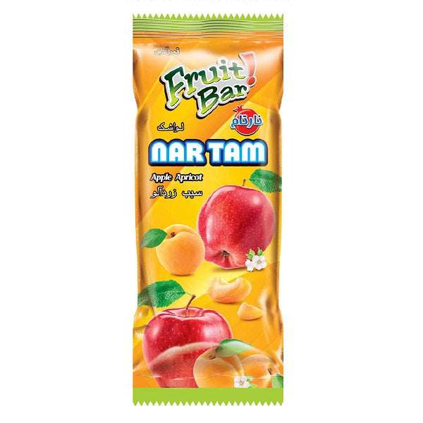 Nartam Fruit Bar, Apple & Apricot, 90g (Pack of 2)