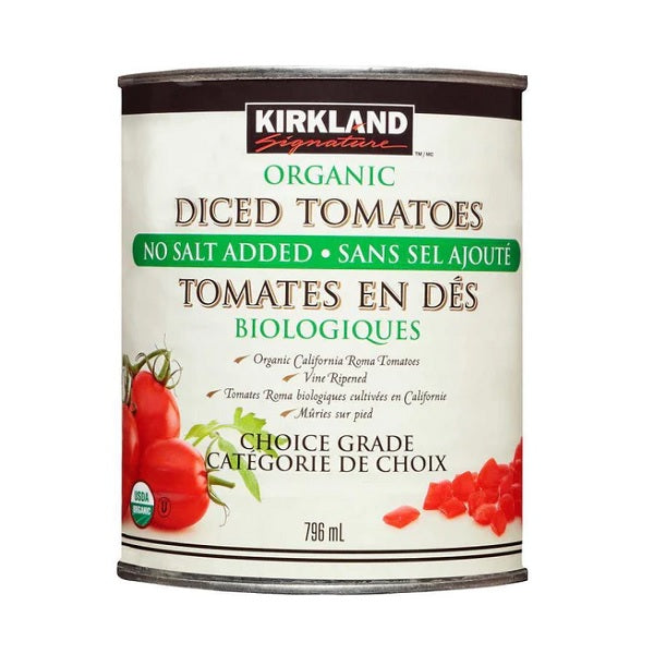 Kirkland Organic Diced Tomatoes 796 ml