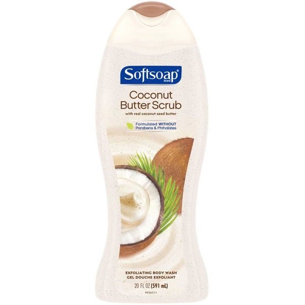 Softsoap Coconut Butter Scrub Body Wash 591mL