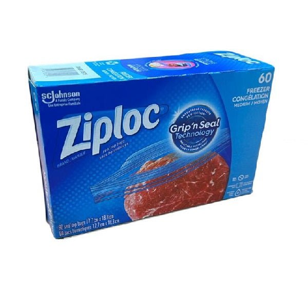 Ziploc Freezer Bag (Medium) 60Ct